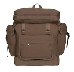 Earth Brown European Style Rucksack Backpack
