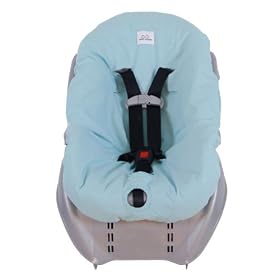 Dressy Dribbles Reversible Car Seat Cover - Blue (Infant)