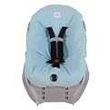 Dressy Dribbles Reversible Car Seat Cover - Blue (Infant)