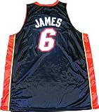 LeBron James Unsigned Authentic Miami Heat Black Jersey