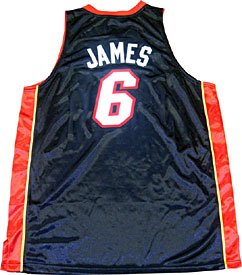 LeBron James Unsigned Authentic Miami Heat Black Jersey