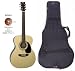 Full Size 38 1/2" Acoustic Guitar with Instructional DVD and handy Carry Bag SX OM-160 NAT