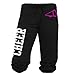 Juniors Cheer Megaphone Capri Sweats Black or Turquoise S-L
