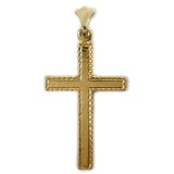 14K Gold Vintage Cross Pendant