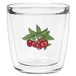 Cherries 12 oz Double-Old-Fashioned Insulated Beverage Tumbler, Clear