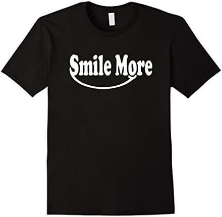 Men's Smile More T-shirt Small Black