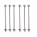 MTB 30â€ Auger Earth Anchor 3â€ W helix, 12mm Rod, Painted red, Guying Tents Fencing Canopies, Pack of 6 (Also Sold as Pack of 1)