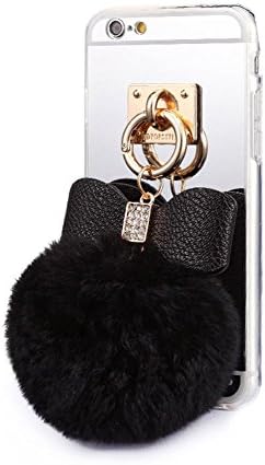 iPhone 6 Plus Case,Generic Pom Pom Case,Plush Fur Ball Diamond Soft TPU Gel Back Case Cover for iPhone 6 Plus