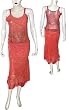 Girls Skirt Set in Georgette Embroidery Womens Casual Sundresses Size P