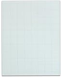 TOPS Cross Section Pad, 1 Pad, 10 Squares/Inch, Quadrille Rule, Letter Size, White, 50 Sheets/Pad, 1 Pad (35101)