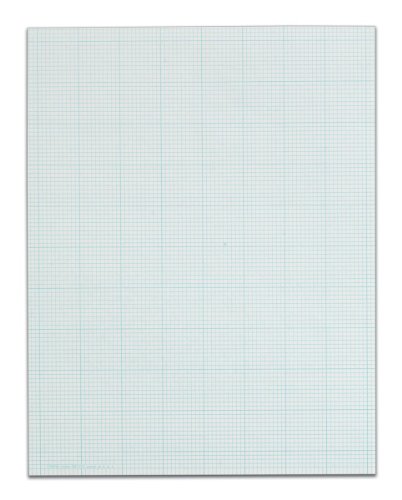 TOPS Cross Section Pad, 1 Pad, 10 Squares/Inch, Quadrille Rule, Letter Size, White, 50 Sheets/Pad, 1 Pad (35101)
