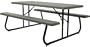 Lifetime Folding Picnic Table for 8, Bronze/Sage