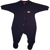 Denver Broncos Newborn Baby Footed Terry Sleeper