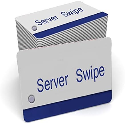 25 pack Micros Server Swipe Cards + 5 Alcohol Cleaning Cards For Swipe Reader