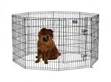 Exercise Pen with Door in Black Finish Size: 42" H (Large)