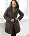 Larry Levine Plus Size Coat, Down with Faux Fur Hood