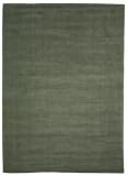 8'3 x 11'4 Green Hand Tufted Wool Gabbeh Rug