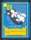 Ganz WebKinz Trading Card #17 Black and White Cat - Mint Condition - Shipped in Protective Case!