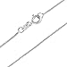 Bling Jewelry Very Thin Sterling Silver Box Chain Necklace Italy 10 Gauge