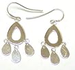 Sterling Silver Hoop Earrings (Rodium Plated)