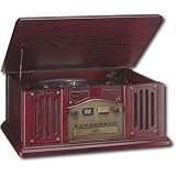 Leetac TAP-807 Nostaligia Wooden Music Center with Turntable, CD Player, AM/FM Radio