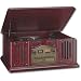 Leetac TAP-807 Nostaligia Wooden Music Center with Turntable, CD Player, AM/FM Radio