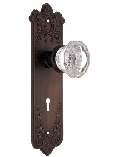 Wrought Bronze Lorraine Door Set With Fluted Glass Door Knobs. Vintage Mortise Locks. Wrought Bronze Lorraine Door Set With Fluted Glass Door Knobs. Vintage Mortise Locks.