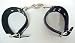 Black Leather Wrist Ankle Restraints Fetish Cuffs Pair
