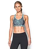 Under Armour Women's Mid Printed Sports Bra, Veneer/Veneer/Veneer, Small