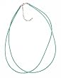 Necklace Cord For Pendants - D26 - Double Strand Coated Cotton ~ Green