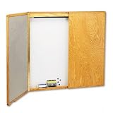 Review Quartet®  / Wood Conference Cabinet w/Screen, Dry Erase Board, 48sq., Oak - Same Day Shipping (orders by 3 pm), Next Day Delivery (in most cases)