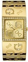 GUESS? Women's Gold-Tone Crystal Accented Watch #96049L