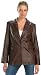 Classic Brown Ladies Soft Touch Supple Lambskin Blazer