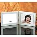 4X6 DOUBLE PHOTO FRAME - 4X6 DOUBLE HORIZONTAL SILVER PLATED PICTURE FRAME - frame