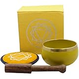 Tibetan Solar Plexus Chakra,3rd Chakra, Singing Bowl Gift Set #1