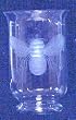 Individually Hand Etched Honeybee Glass Candle Shade 8"h Set / 2