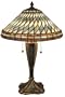 Quoizel Castillos Glass and Metal Tiffany Urn-Base Table Lamp