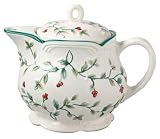 Pfaltzgraff Winterberry Personal 2-Cup Teapot with Tea Infuser Basket
