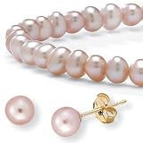 3-Piece Pink Pearl 14k Set