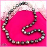 14K Graduated Multi Color South Seas Baroque Pearl Necklace