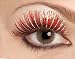 Red Fake Eyelashes Adult (One-Size)