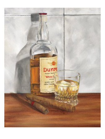 Scotch on the Rocks II Stretched Canvas Poster Print by Jennifer Goldberger, 30x40
