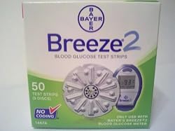Bayer Breeze 2 Mail Order Test Strips, 50 Count