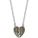 .5 X 1" Best Friends Double Necklace On 2 16" Chains In Silver .5 X 1" Best Friends Double Necklace On 2 16" Chains In Silver