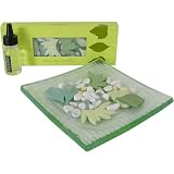 Sous Les Feuilles (Under the Leaves) Scented Microporous stones pot pourri, essential oil and dish by Esteban Paris