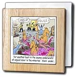 Kangaroo Slave Labor Down Under - 6 Inch Tile Napkin Holder