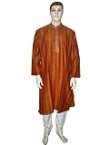 Newage Boho Rust Kurta Pyjama Mens Fashion Party Dress India Xxl Chest 50 Inch