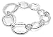 Buckley Ladies Silver Plate Oval Link Bracelet
