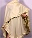Super Soft Knit Ruana Poncho Wrap With Ruffle