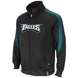 NFL Men's Philadelphia Eagles Tailgate Time Track Adult Long Sleeve Full Zip Track Jacket